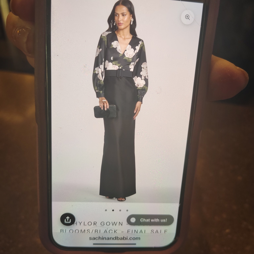 Sachin + Babi Black and White Floral Dress